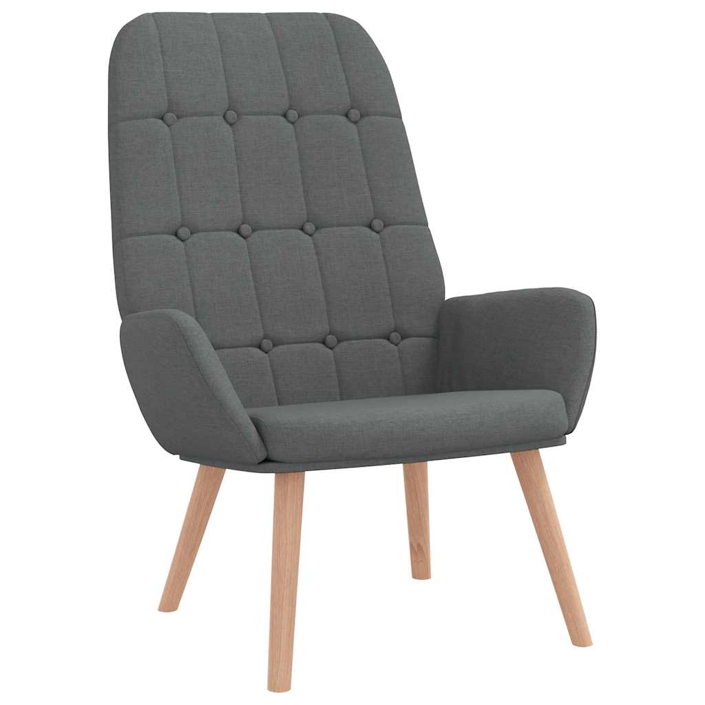 Relaxstoel met voetenbank stof donkergrijs is nu te koop bij PeponiXL, paradijselijk wonen!