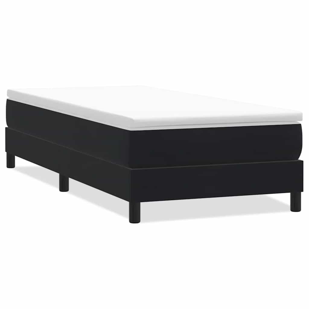 Boxspring zonder matras fluweel zwart 80x210 cm is nu te koop bij PeponiXL, paradijselijk wonen!