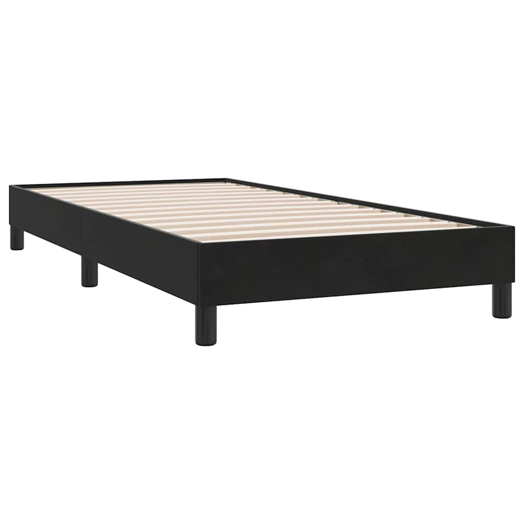 Boxspring zonder matras fluweel zwart 80x210 cm is nu te koop bij PeponiXL, paradijselijk wonen!