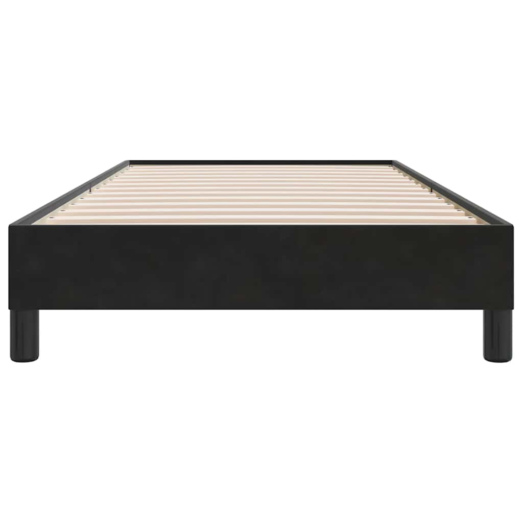 Boxspring zonder matras fluweel zwart 80x210 cm is nu te koop bij PeponiXL, paradijselijk wonen!