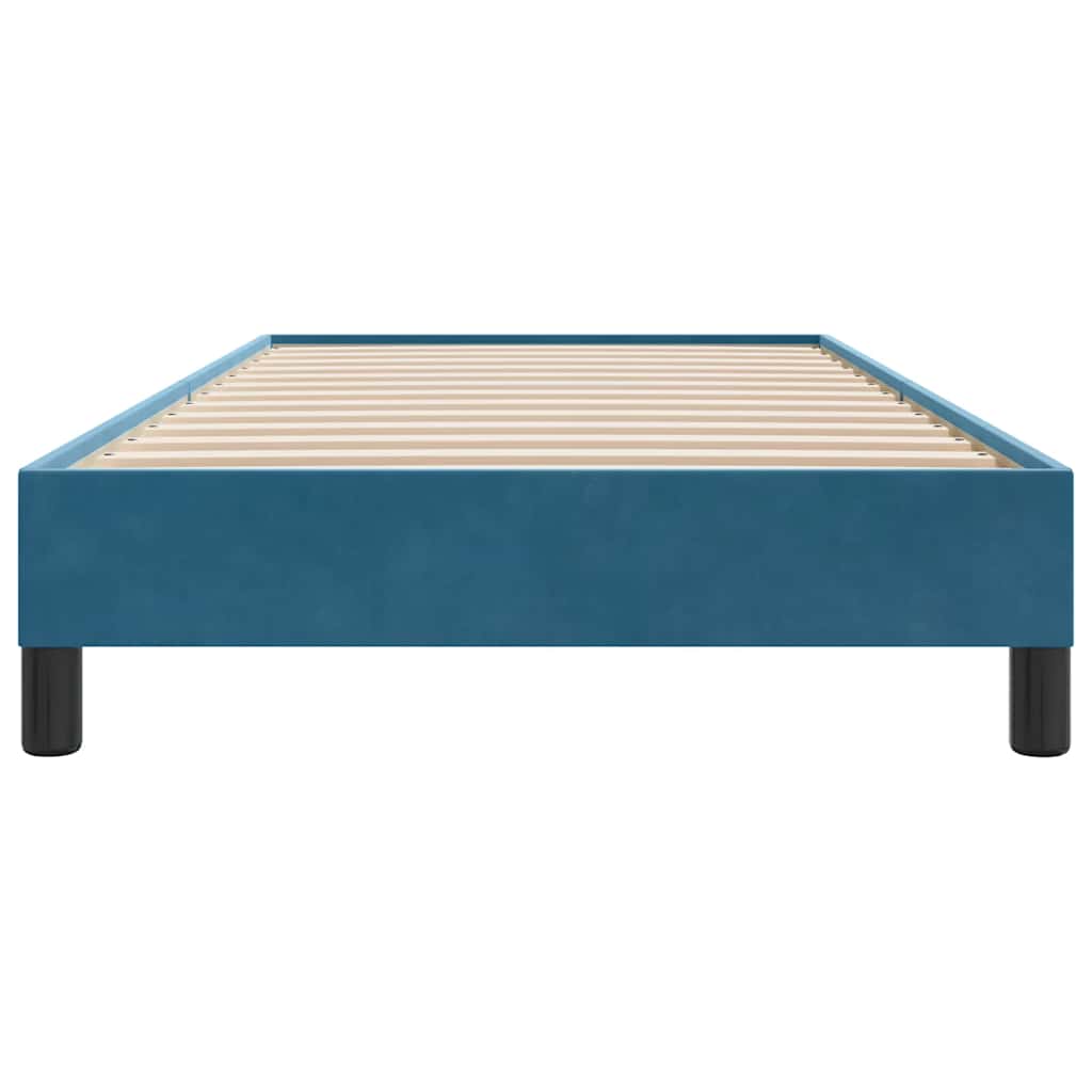 Boxspring zonder matras fluweel donkerblauw 80x210 cm is nu te koop bij PeponiXL, paradijselijk wonen!