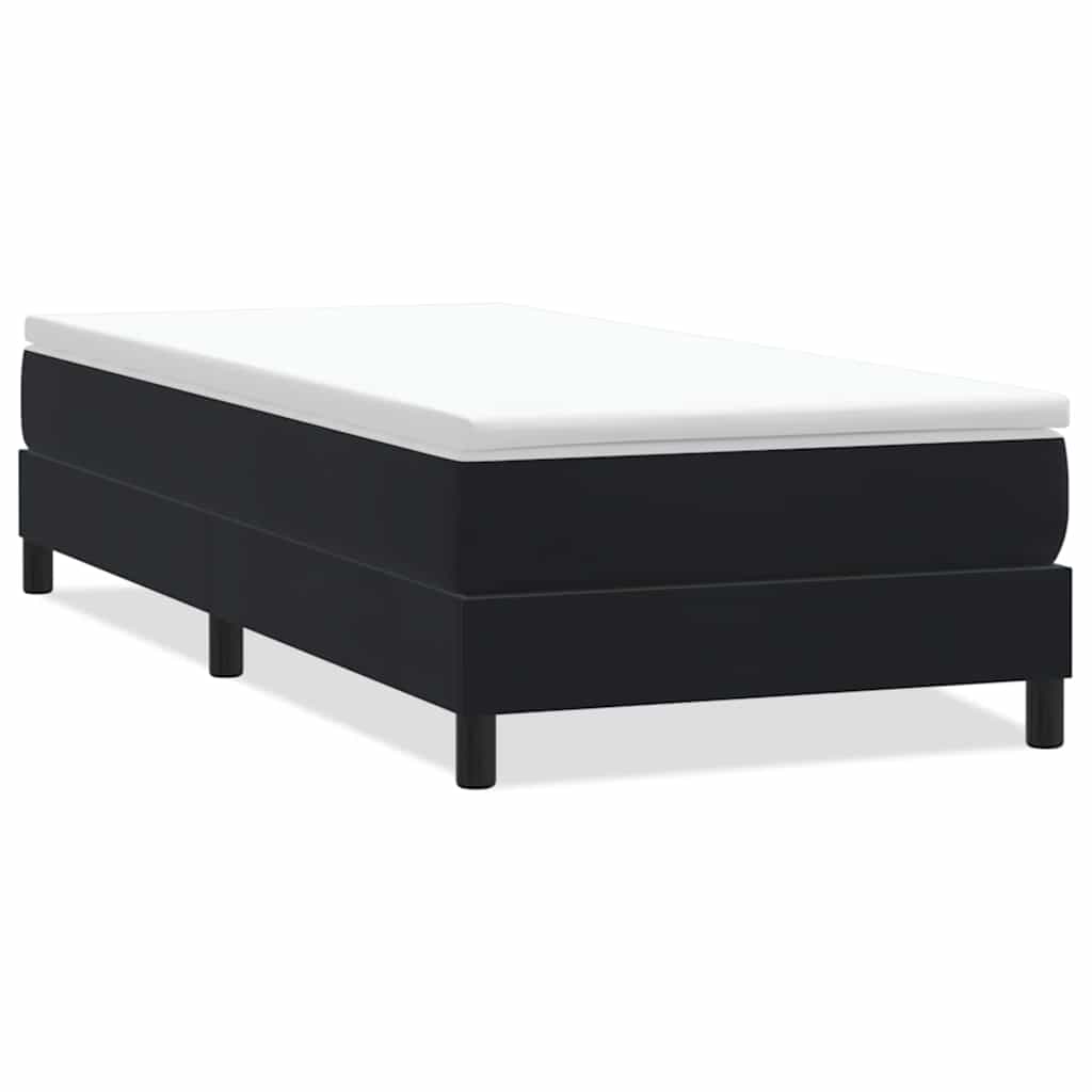 Boxspring zonder matras fluweel zwart 90x210 cm is nu te koop bij PeponiXL, paradijselijk wonen!