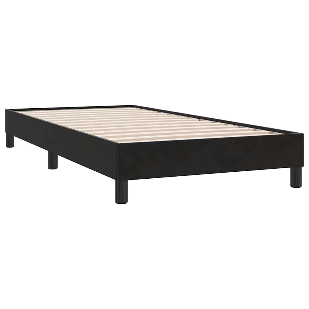 Boxspring zonder matras fluweel zwart 90x210 cm is nu te koop bij PeponiXL, paradijselijk wonen!