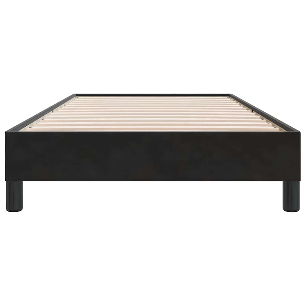 Boxspring zonder matras fluweel zwart 90x210 cm is nu te koop bij PeponiXL, paradijselijk wonen!