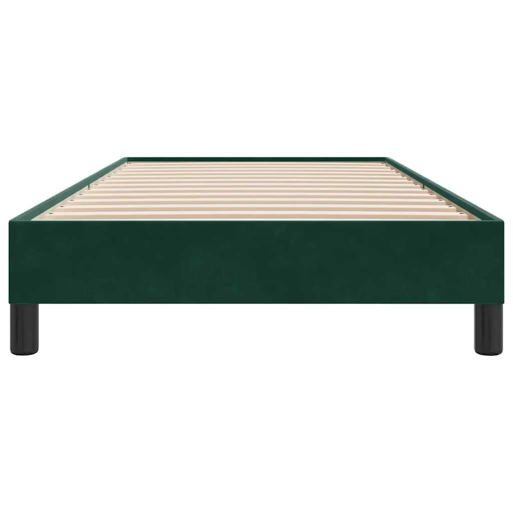 Boxspring zonder matras fluweel donkergroen 90x210 cm is nu te koop bij PeponiXL, paradijselijk wonen!