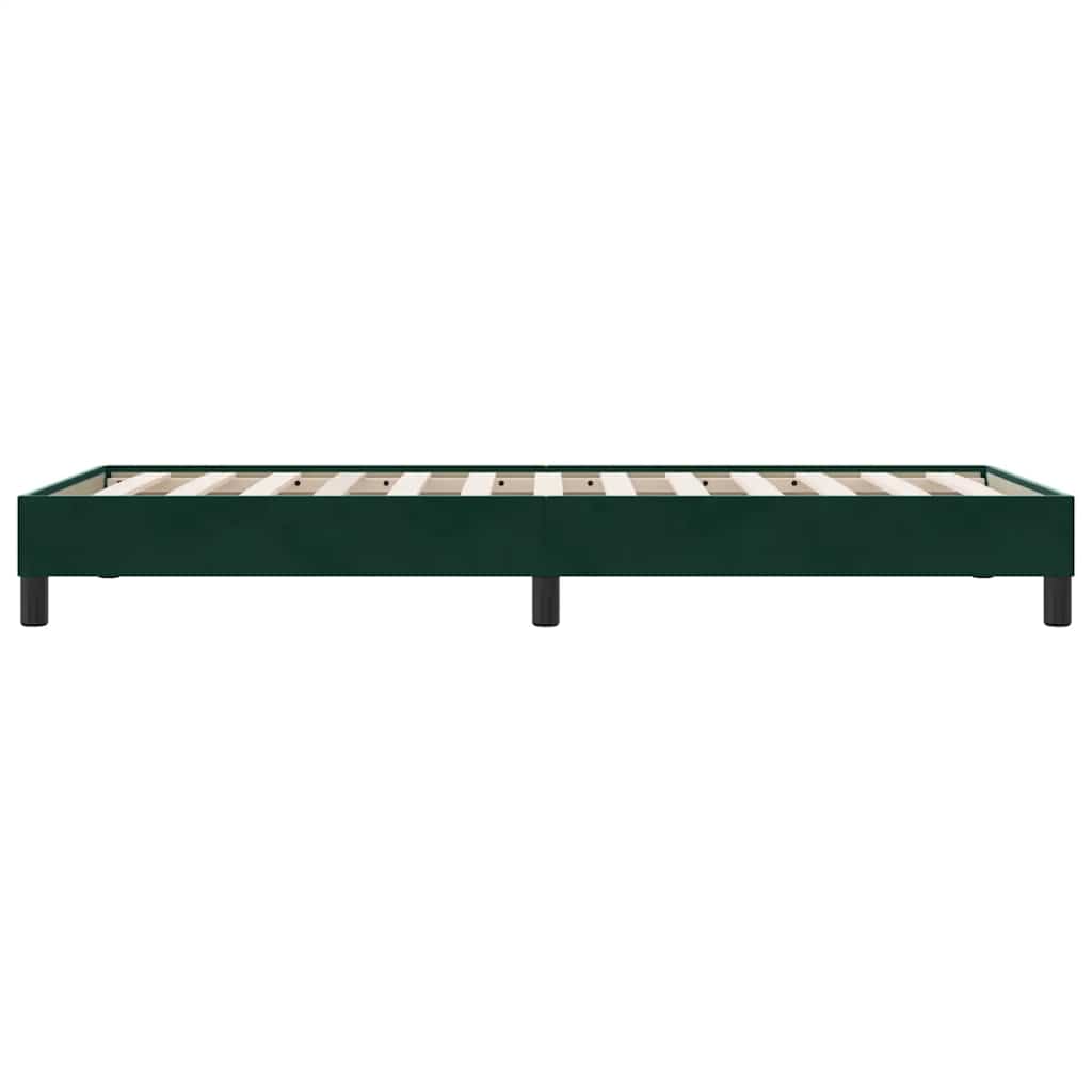 Boxspring zonder matras fluweel donkergroen 90x210 cm is nu te koop bij PeponiXL, paradijselijk wonen!