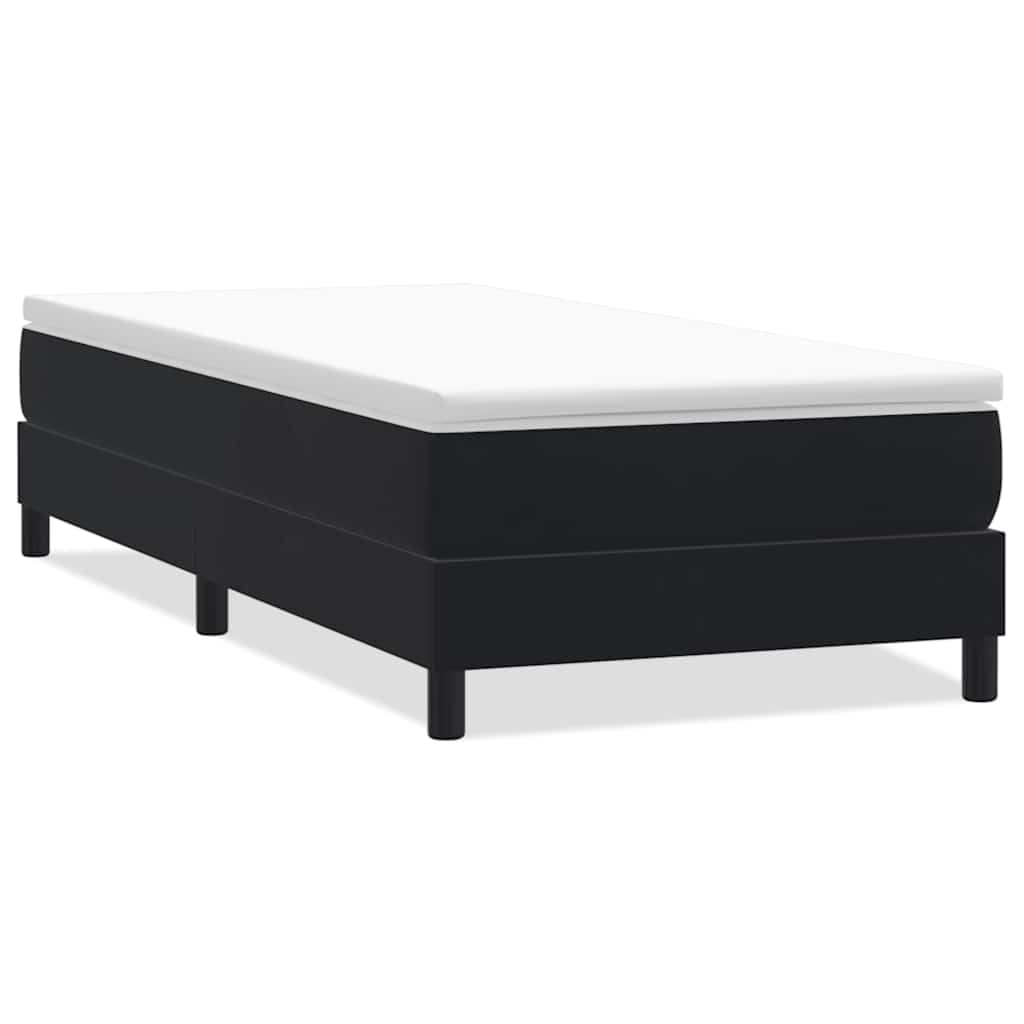 Boxspring zonder matras fluweel zwart 100x210 cm is nu te koop bij PeponiXL, paradijselijk wonen!