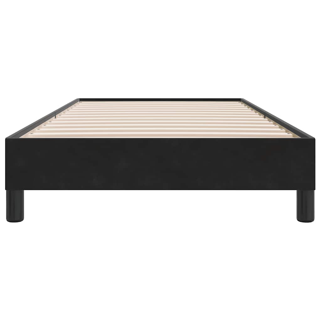 Boxspring zonder matras fluweel zwart 100x210 cm is nu te koop bij PeponiXL, paradijselijk wonen!