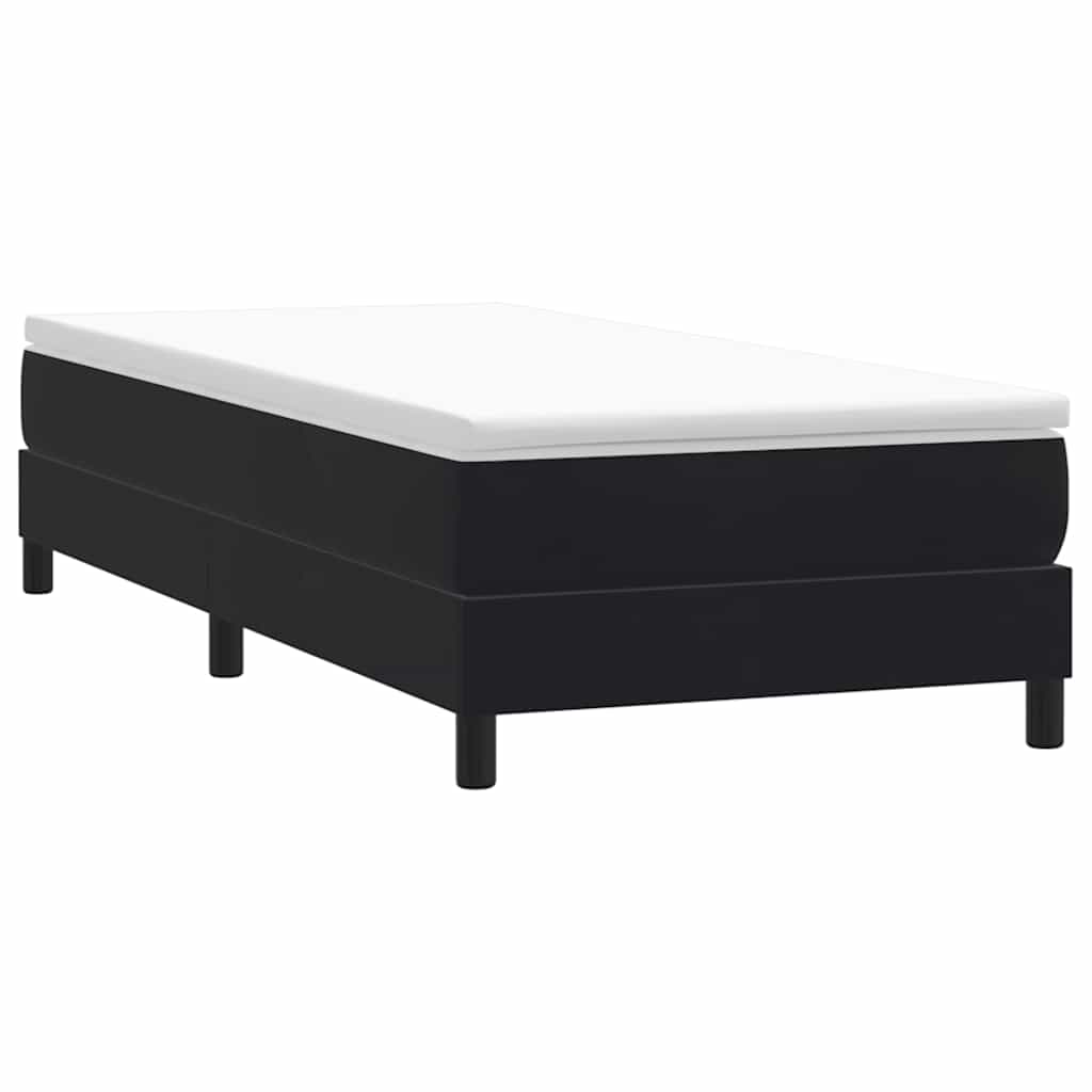 Boxspring zonder matras fluweel zwart 100x210 cm is nu te koop bij PeponiXL, paradijselijk wonen!