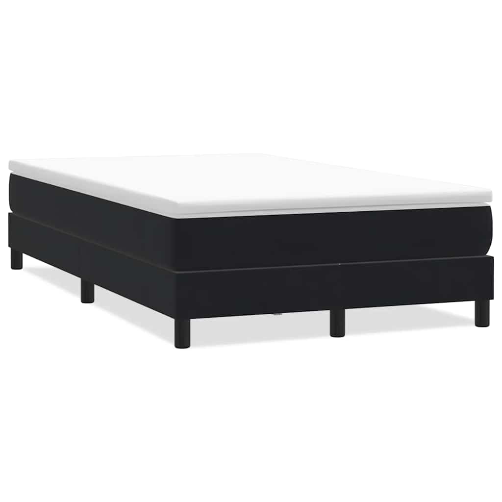 Boxspring zonder matras fluweel zwart 120x210 cm is nu te koop bij PeponiXL, paradijselijk wonen!