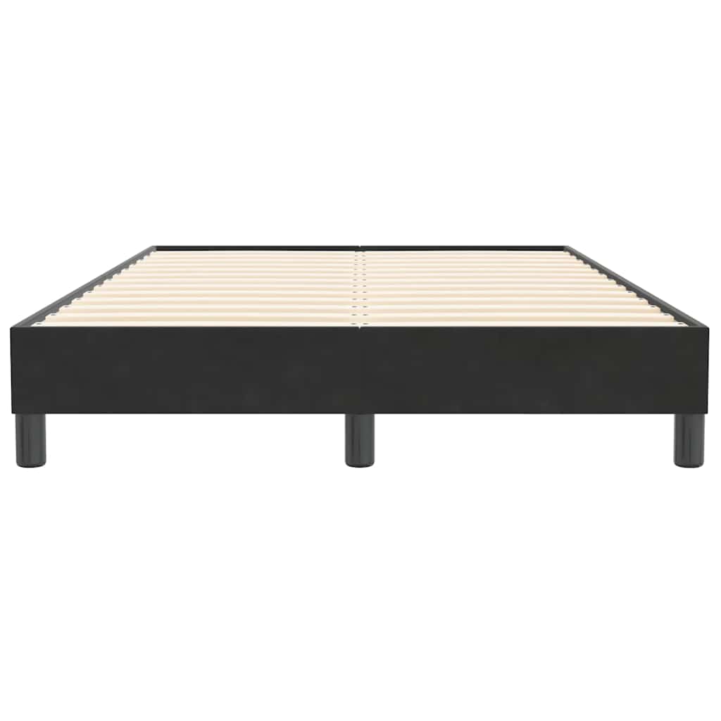 Boxspring zonder matras fluweel zwart 120x210 cm is nu te koop bij PeponiXL, paradijselijk wonen!