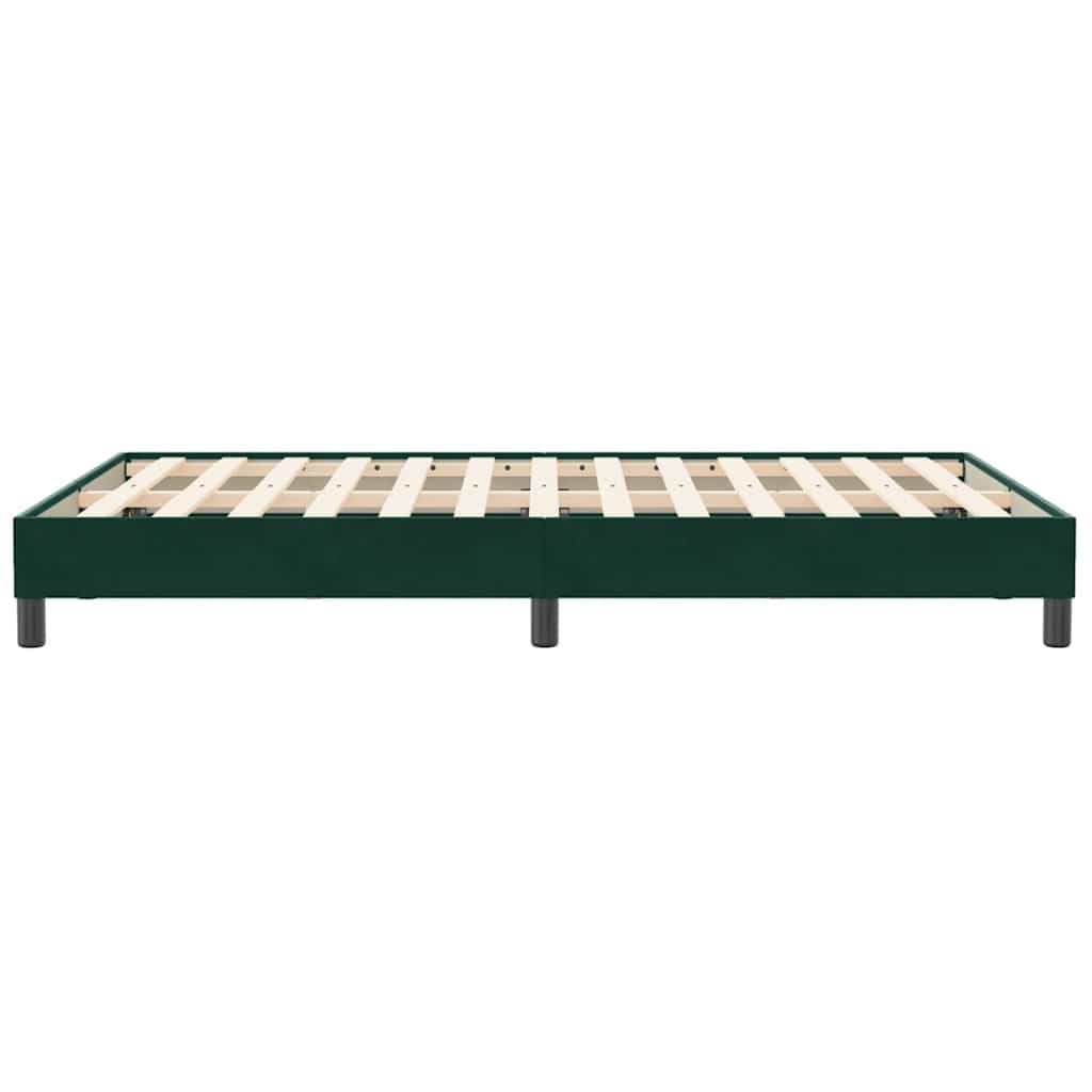 Boxspring zonder matras fluweel donkergroen 120x210 cm is nu te koop bij PeponiXL, paradijselijk wonen!