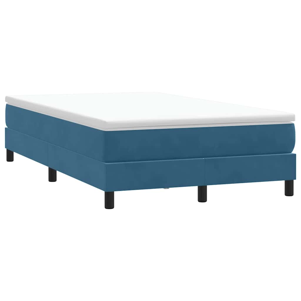 Boxspring zonder matras fluweel donkerblauw 120x210 cm is nu te koop bij PeponiXL, paradijselijk wonen!