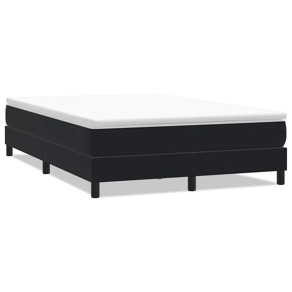 Boxspring zonder matras fluweel zwart 140x210 cm is nu te koop bij PeponiXL, paradijselijk wonen!