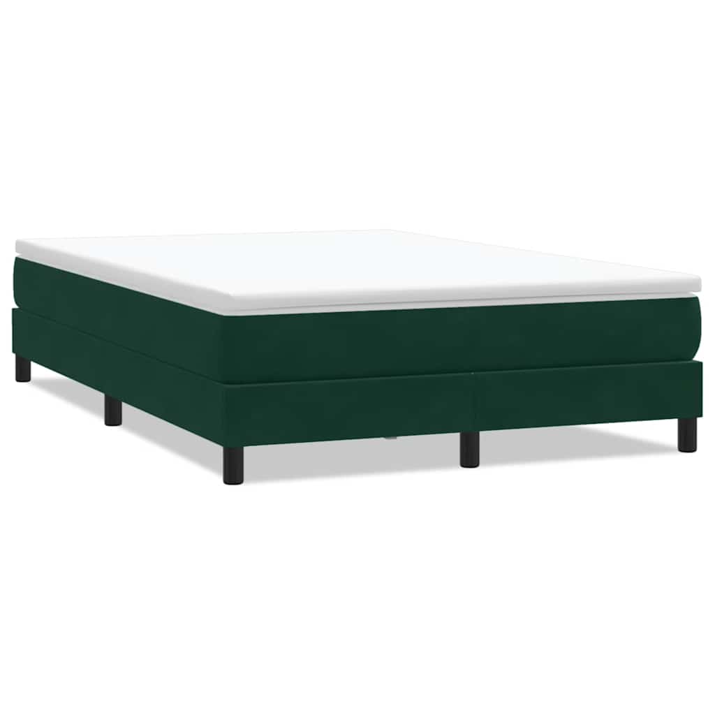 Boxspring zonder matras fluweel donkergroen 160x210 cm is nu te koop bij PeponiXL, paradijselijk wonen!