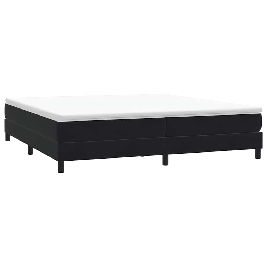 Boxspringbed zonder matras 200x210 cm fluweel zwart is nu te koop bij PeponiXL, paradijselijk wonen!