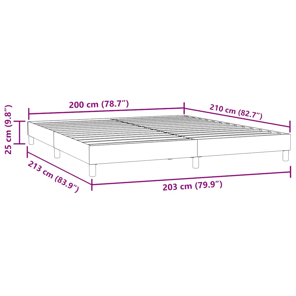 Boxspringbed zonder matras 200x210 cm fluweel zwart is nu te koop bij PeponiXL, paradijselijk wonen!