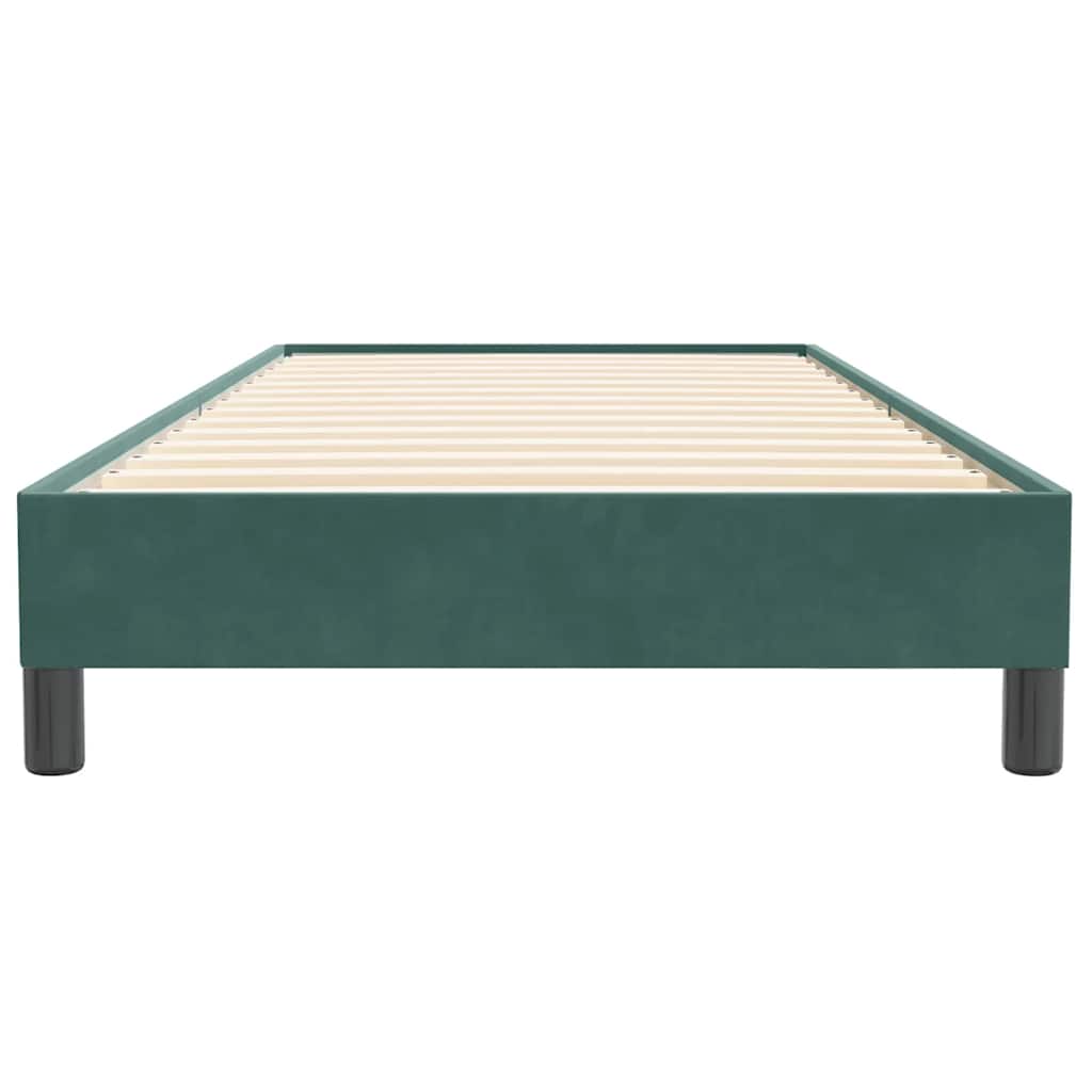 Boxspring zonder matras fluweel donkergroen 80x220 cm is nu te koop bij PeponiXL, paradijselijk wonen!