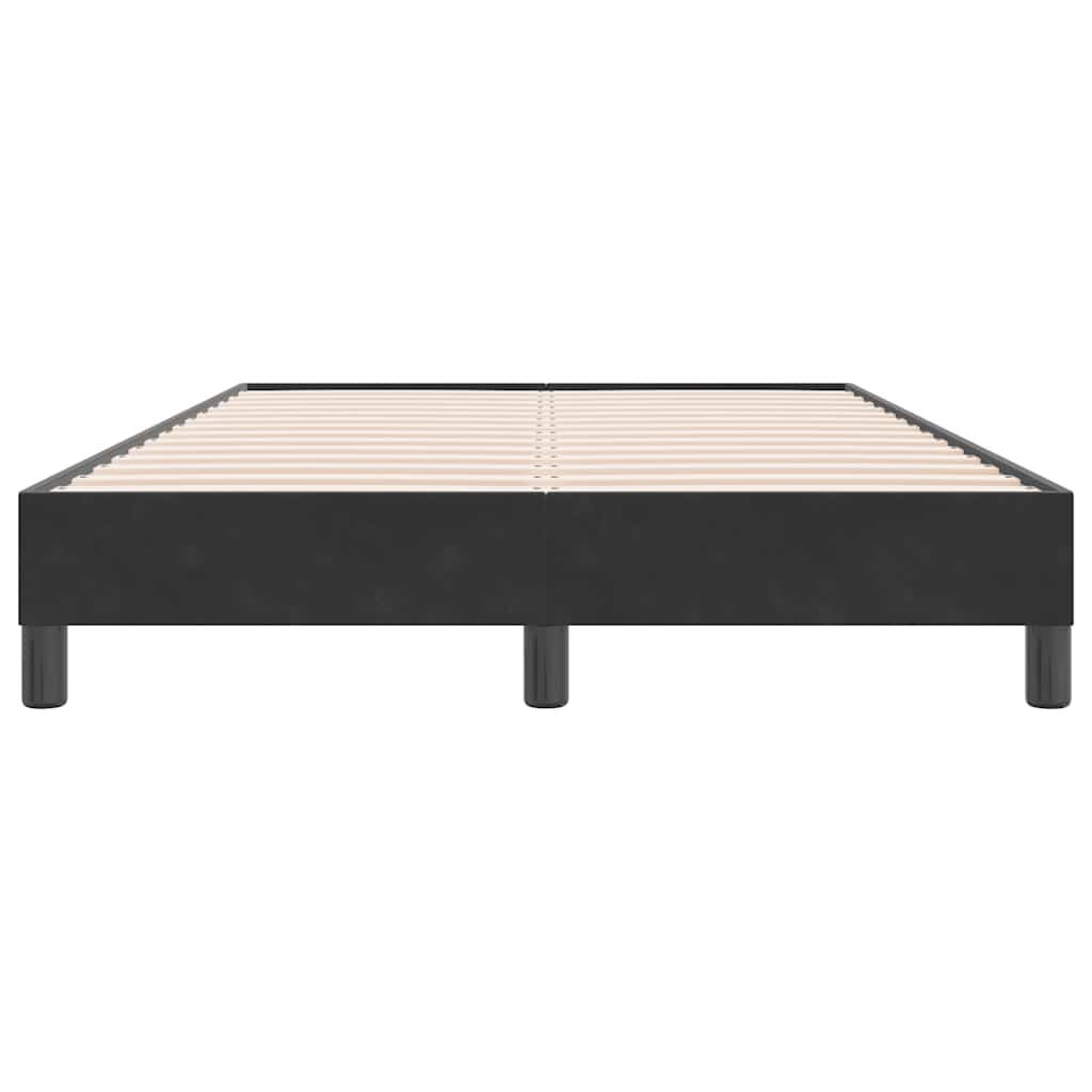 Boxspring zonder matras fluweel zwart 120x220 cm is nu te koop bij PeponiXL, paradijselijk wonen!