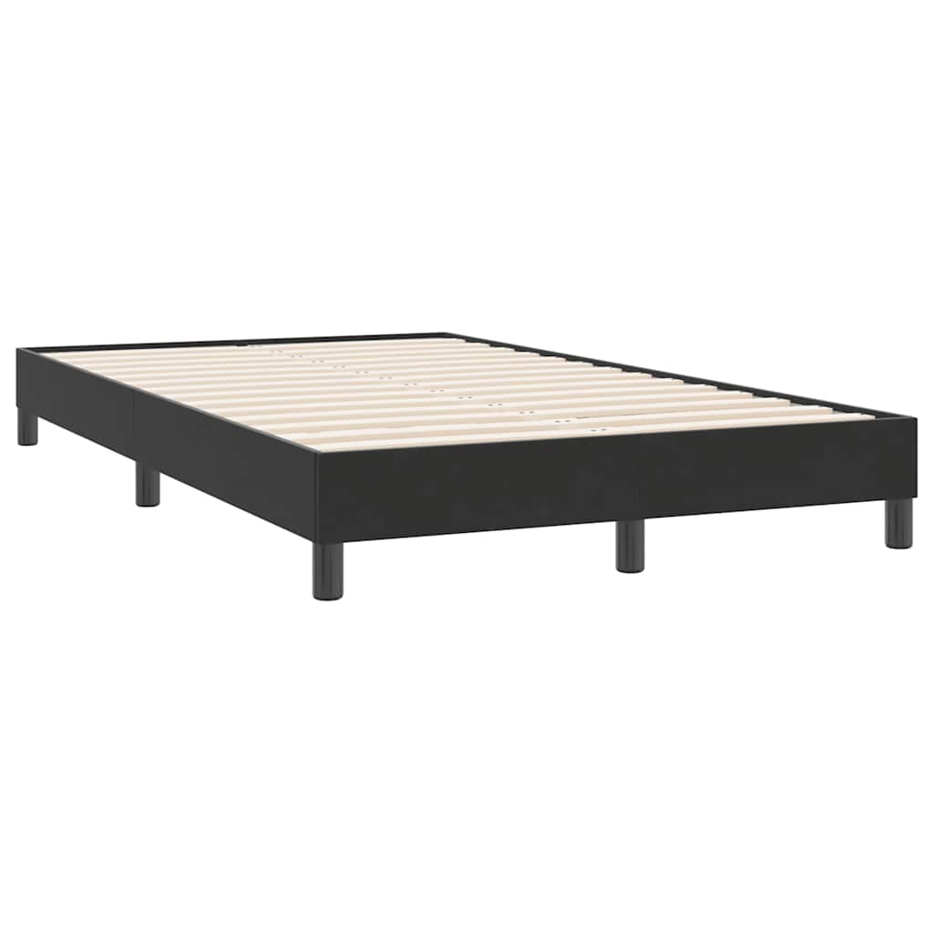 Boxspring zonder matras fluweel zwart 120x220 cm is nu te koop bij PeponiXL, paradijselijk wonen!