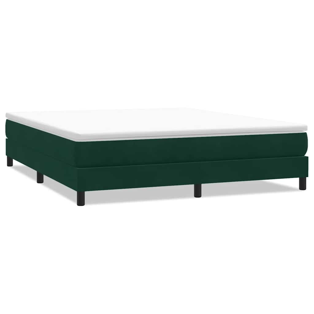 Boxspringbed zonder matras 180x220 cm fluweel donkergroen is nu te koop bij PeponiXL, paradijselijk wonen!