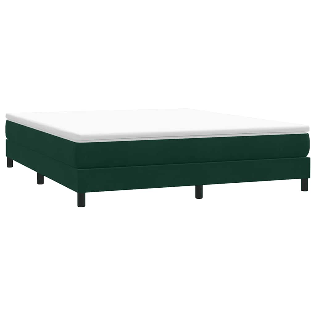 Boxspringbed zonder matras 180x220 cm fluweel donkergroen is nu te koop bij PeponiXL, paradijselijk wonen!