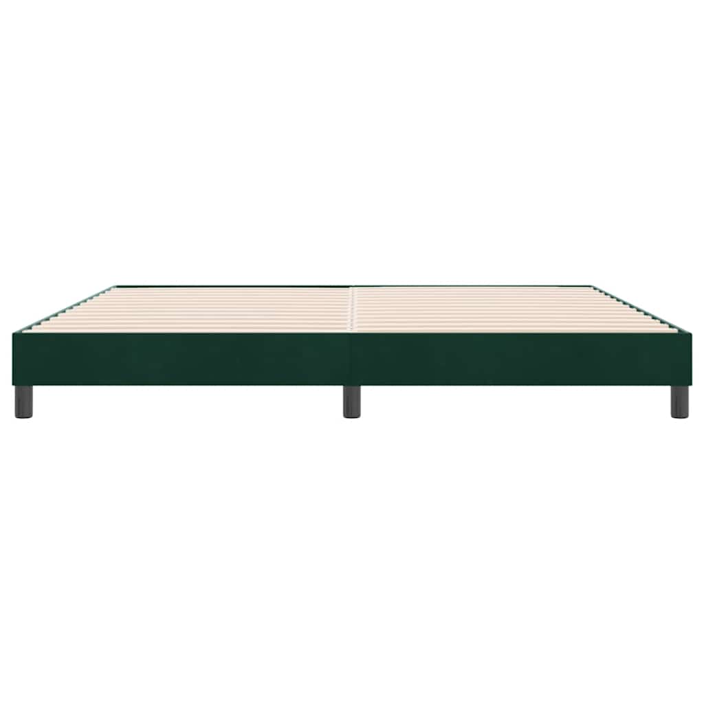 Boxspringbed zonder matras 180x220 cm fluweel donkergroen is nu te koop bij PeponiXL, paradijselijk wonen!