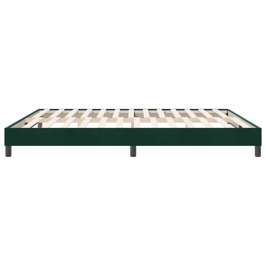 Boxspringbed zonder matras 180x220 cm fluweel donkergroen is nu te koop bij PeponiXL, paradijselijk wonen!
