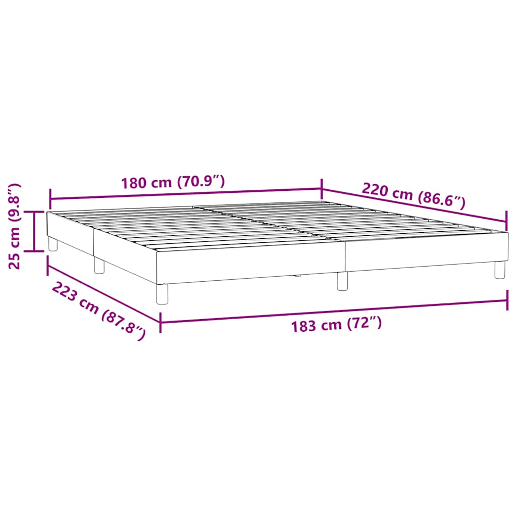 Boxspringbed zonder matras 180x220 cm fluweel donkergroen is nu te koop bij PeponiXL, paradijselijk wonen!