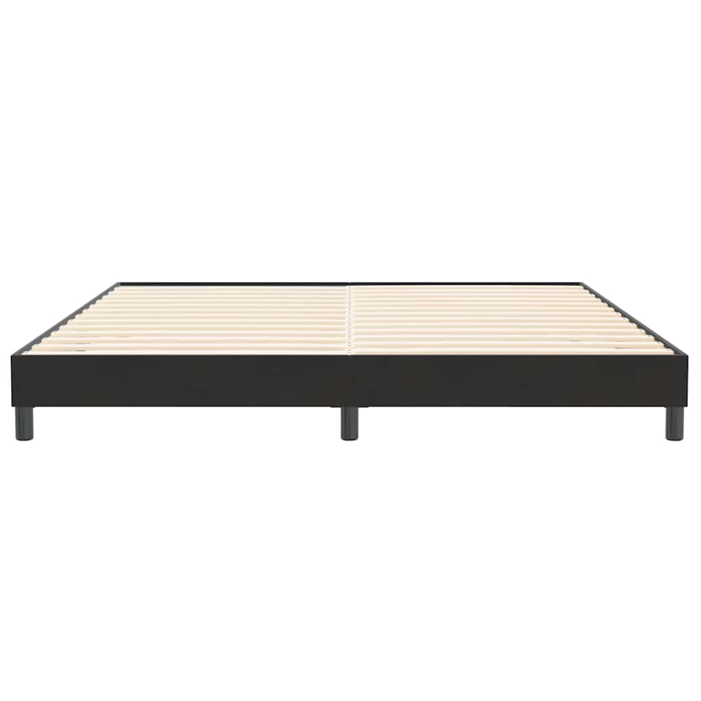 Boxspring zonder matras fluweel zwart 200x220 cm is nu te koop bij PeponiXL, paradijselijk wonen!