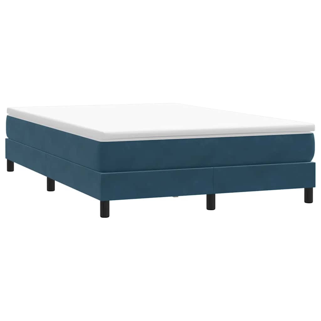 Boxspring met matras fluweel donkerblauw 160x210 cm is nu te koop bij PeponiXL, paradijselijk wonen!