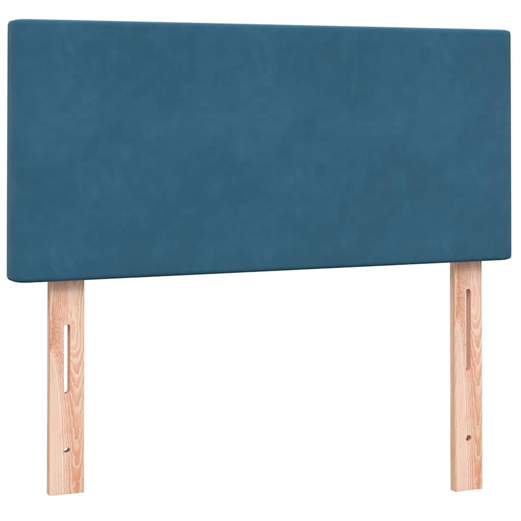 Boxspring met matras fluweel donkerblauw 80x210 cm is nu te koop bij PeponiXL, paradijselijk wonen!
