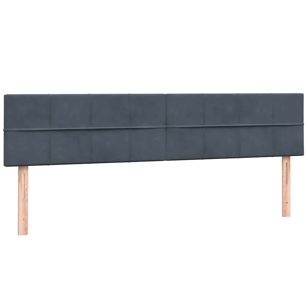 Boxspring met matras fluweel donkergrijs 180x220 cm is nu te koop bij PeponiXL, paradijselijk wonen!