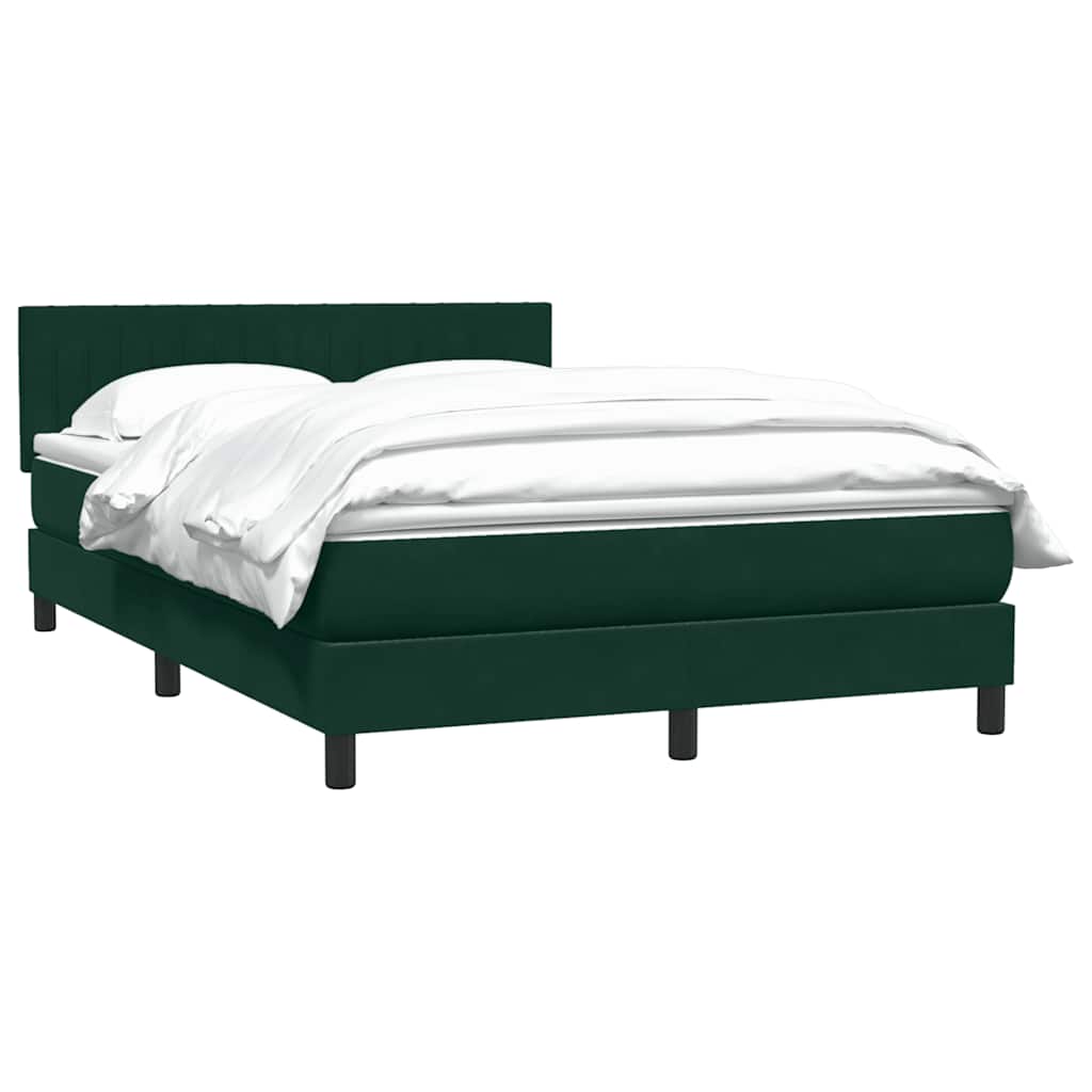 Boxspring met matras fluweel donkergroen 160x220 cm is nu te koop bij PeponiXL, paradijselijk wonen!