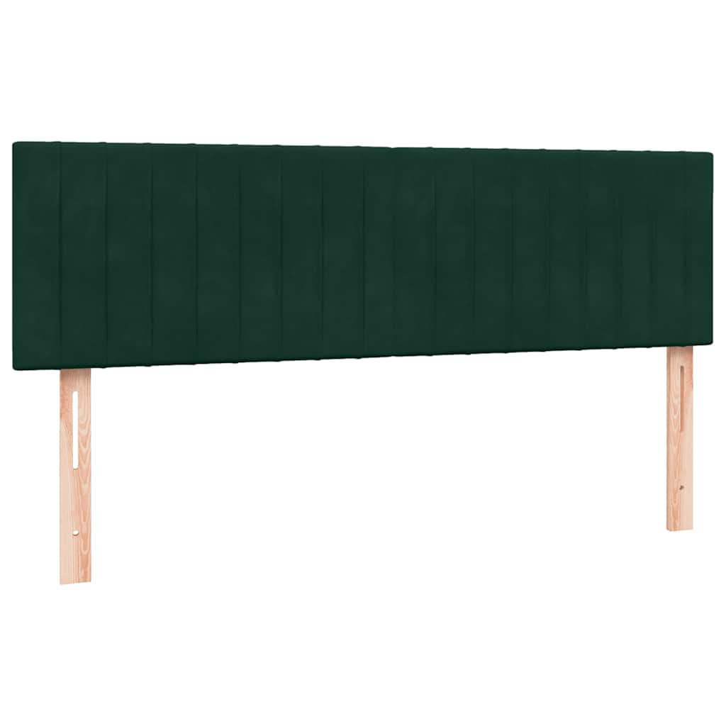 Boxspring met matras fluweel donkergroen 160x220 cm is nu te koop bij PeponiXL, paradijselijk wonen!