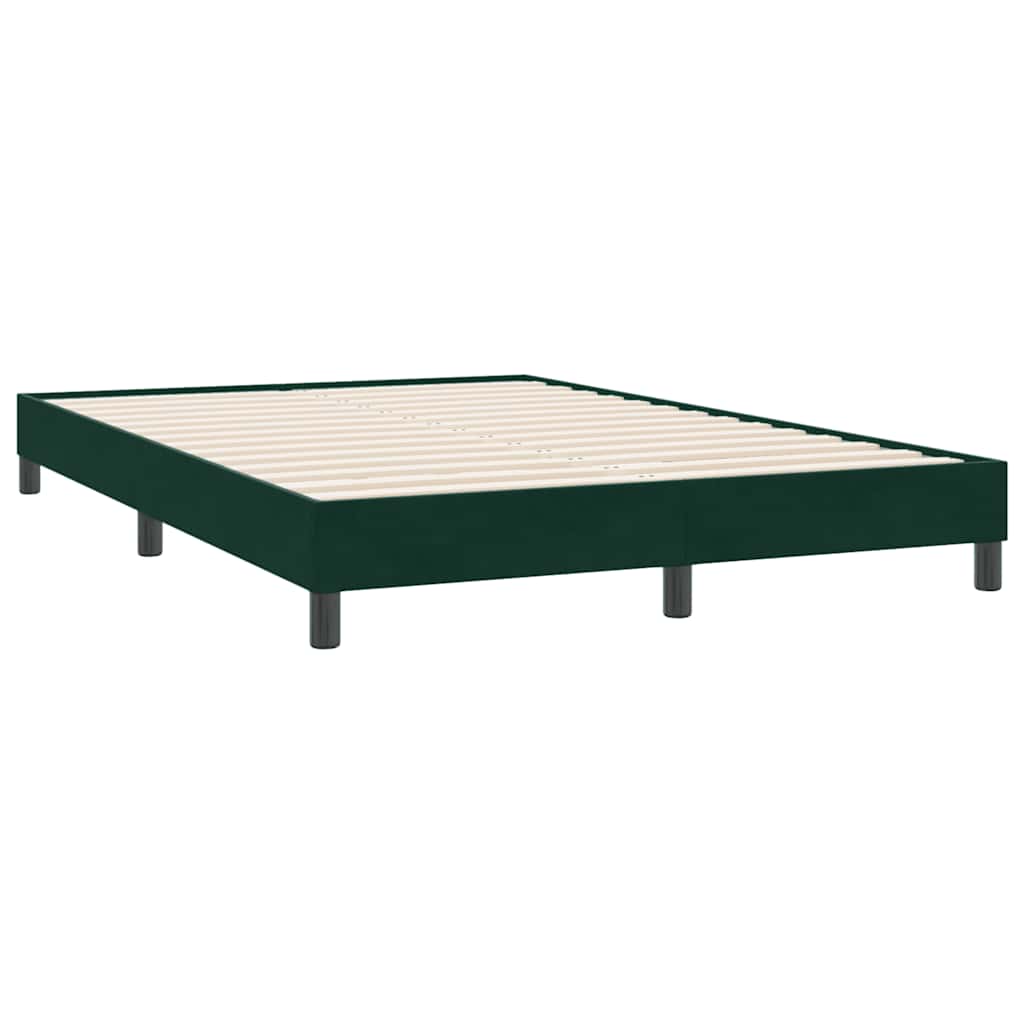 Boxspring met matras fluweel donkergroen 160x220 cm is nu te koop bij PeponiXL, paradijselijk wonen!