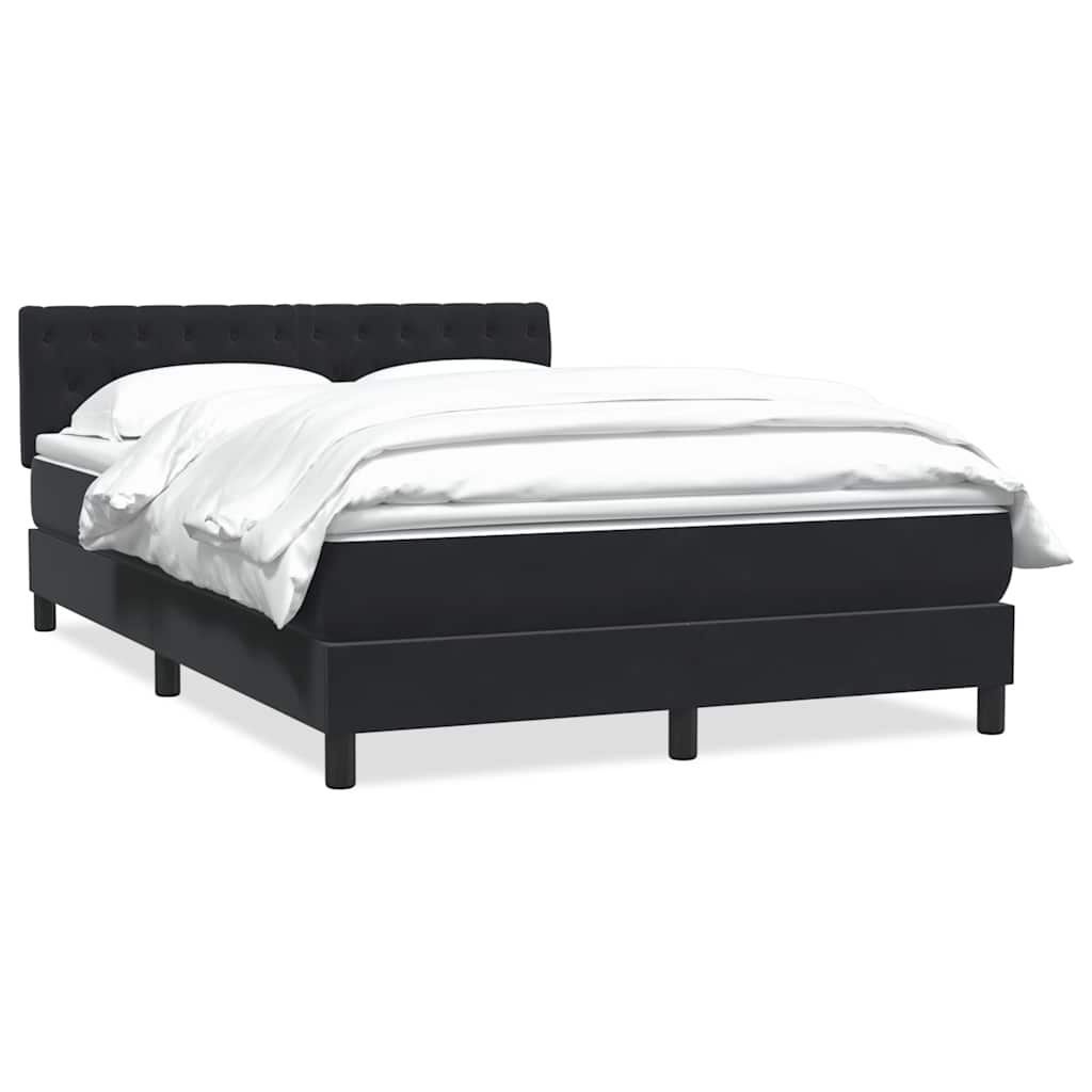 Boxspring met matras fluweel zwart 160x210 cm is nu te koop bij PeponiXL, paradijselijk wonen!