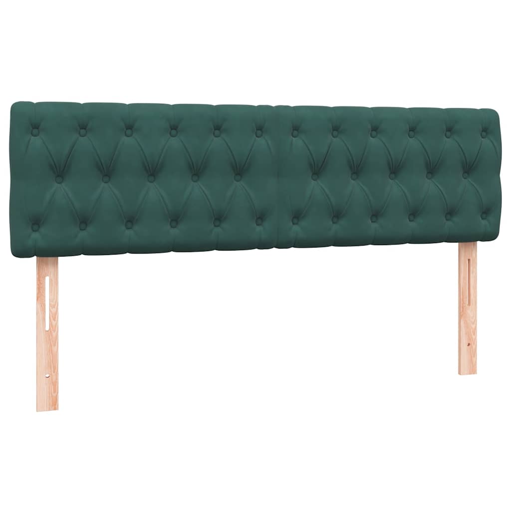 Boxspring met matras fluweel donkergroen 160x210 cm is nu te koop bij PeponiXL, paradijselijk wonen!