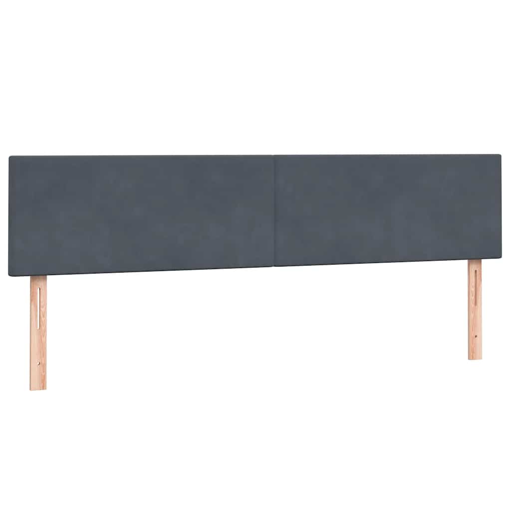 Boxspring met matras en LED fluweel donkergrijs 180x210 cm is nu te koop bij PeponiXL, paradijselijk wonen!