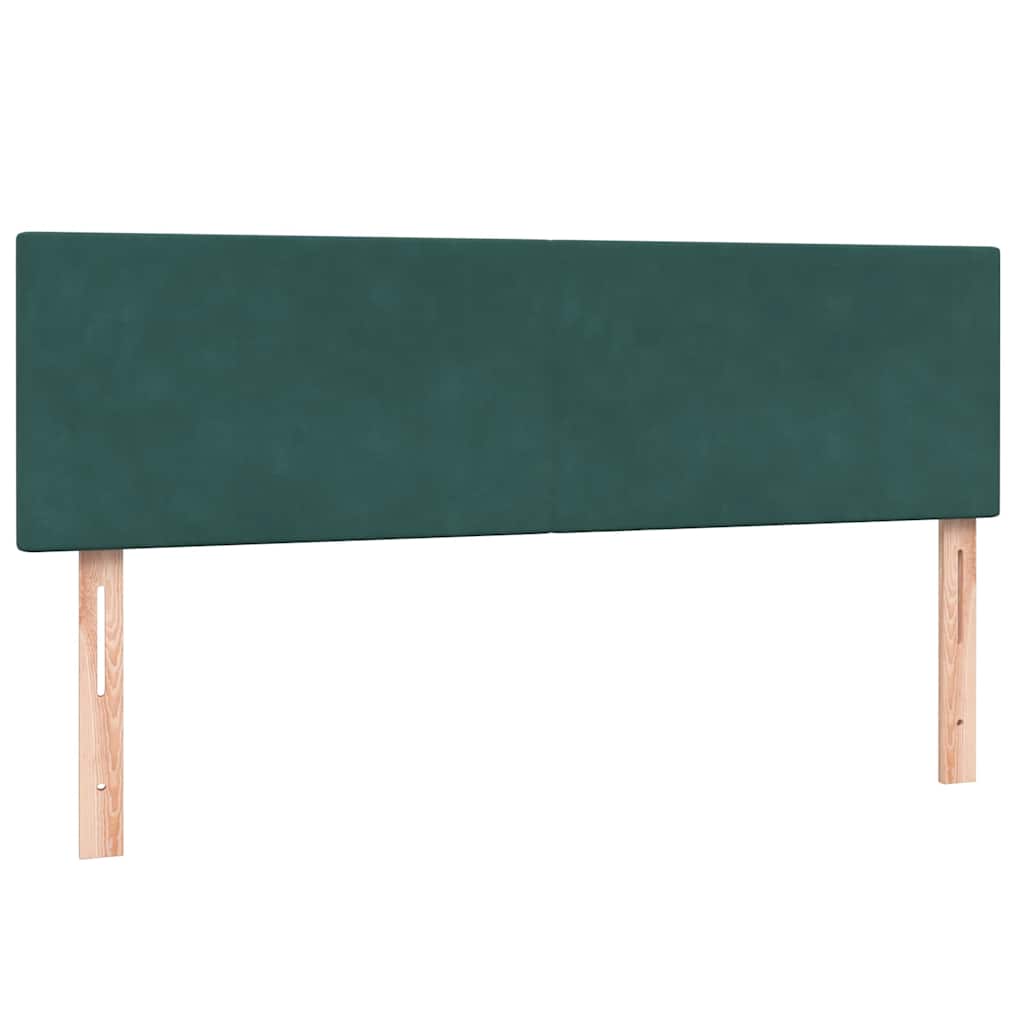 Boxspring met matras en LED fluweel donkergroen 160x220 cm is nu te koop bij PeponiXL, paradijselijk wonen!