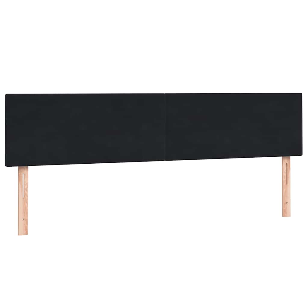 Boxspring met matras en LED fluweel zwart 180x220 cm