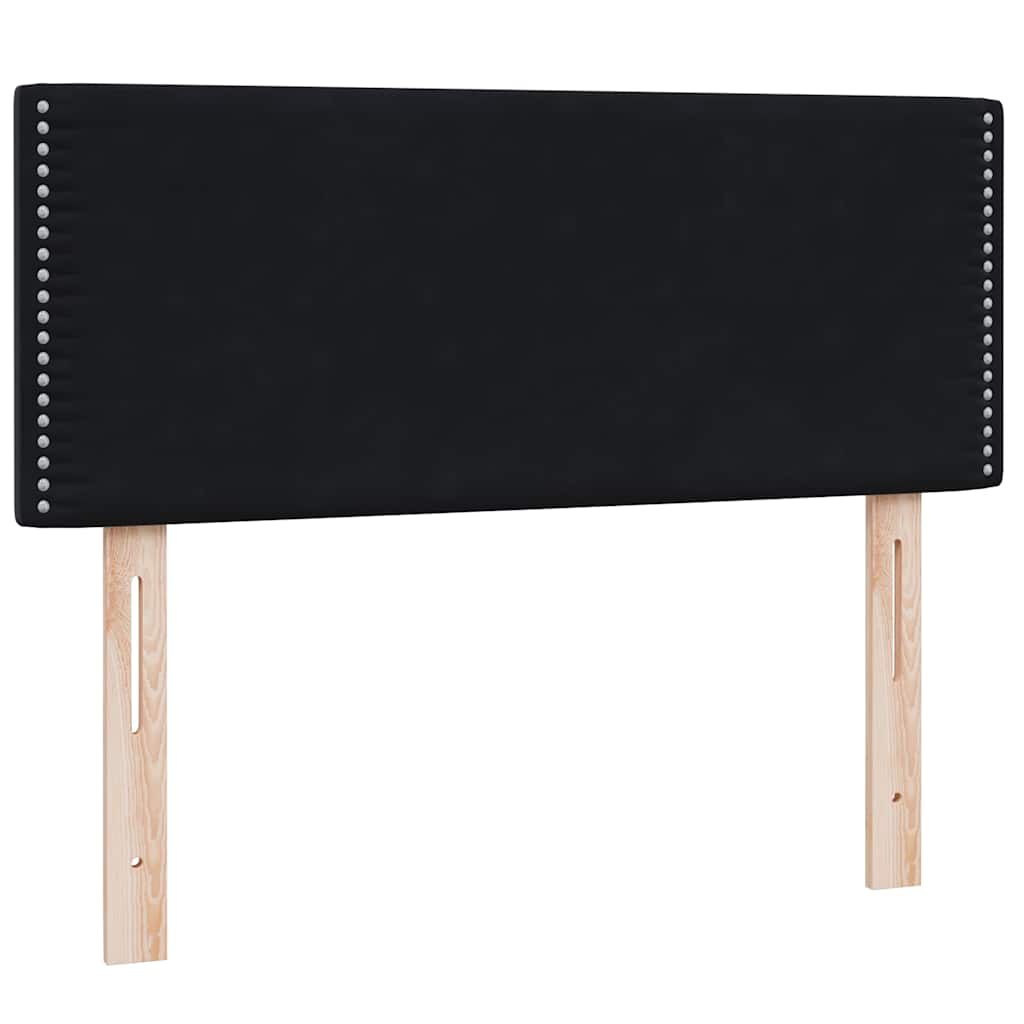 Boxspring met matras en LED fluweel zwart 120x220 cm
