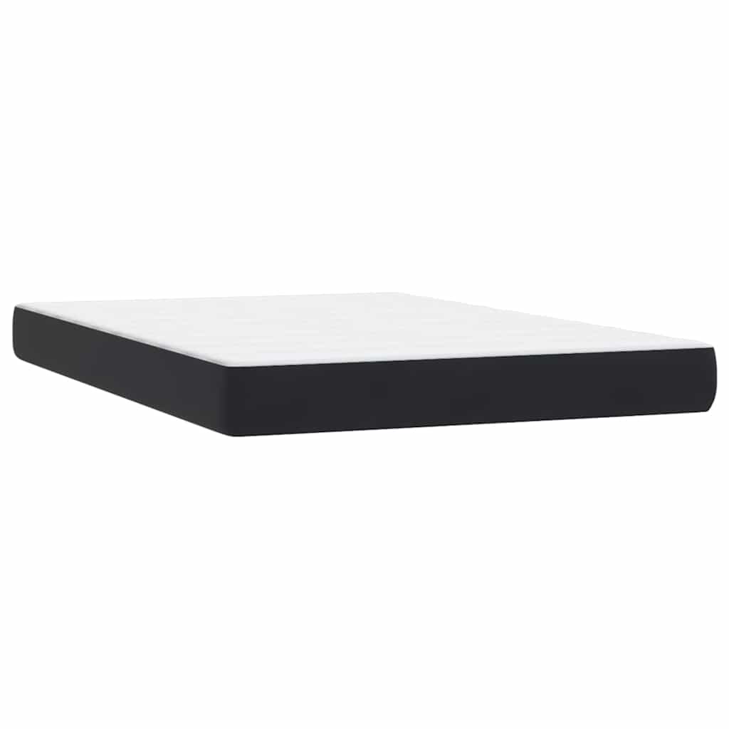Boxspring met matras en LED fluweel zwart 140x210 cm