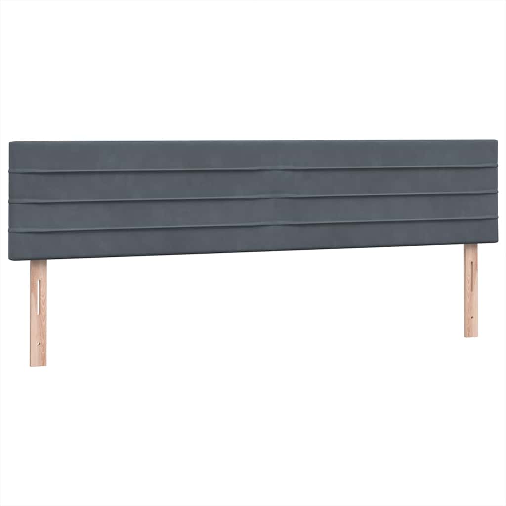 Boxspring met matras en LED fluweel donkergrijs 180x210 cm is nu te koop bij PeponiXL, paradijselijk wonen!