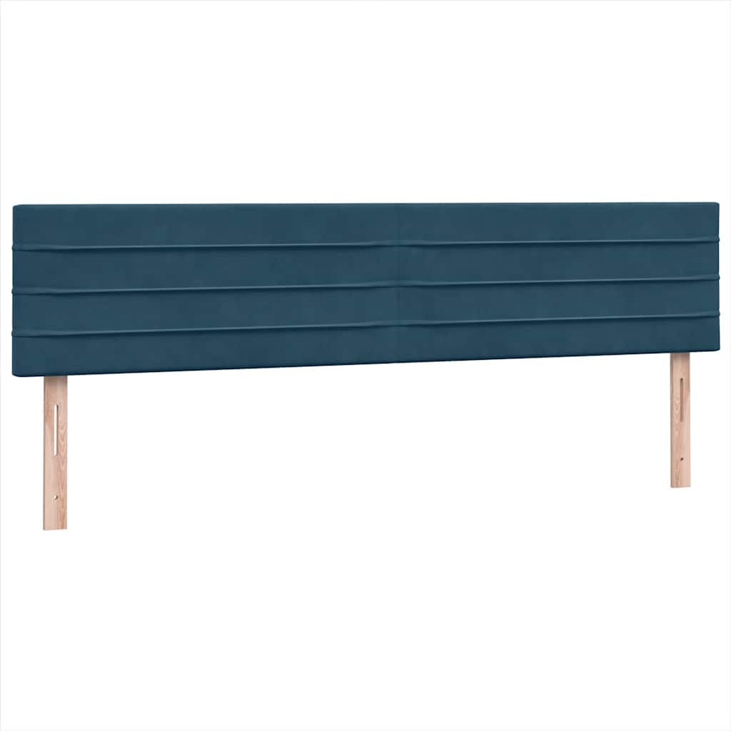 Boxspring met matras en LED fluweel donkerblauw 180x220 cm is nu te koop bij PeponiXL, paradijselijk wonen!