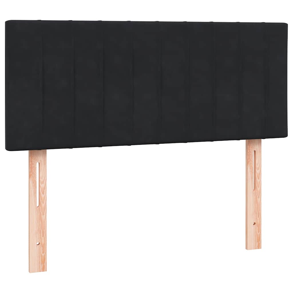 Boxspring met matras en LED fluweel zwart 120x220 cm