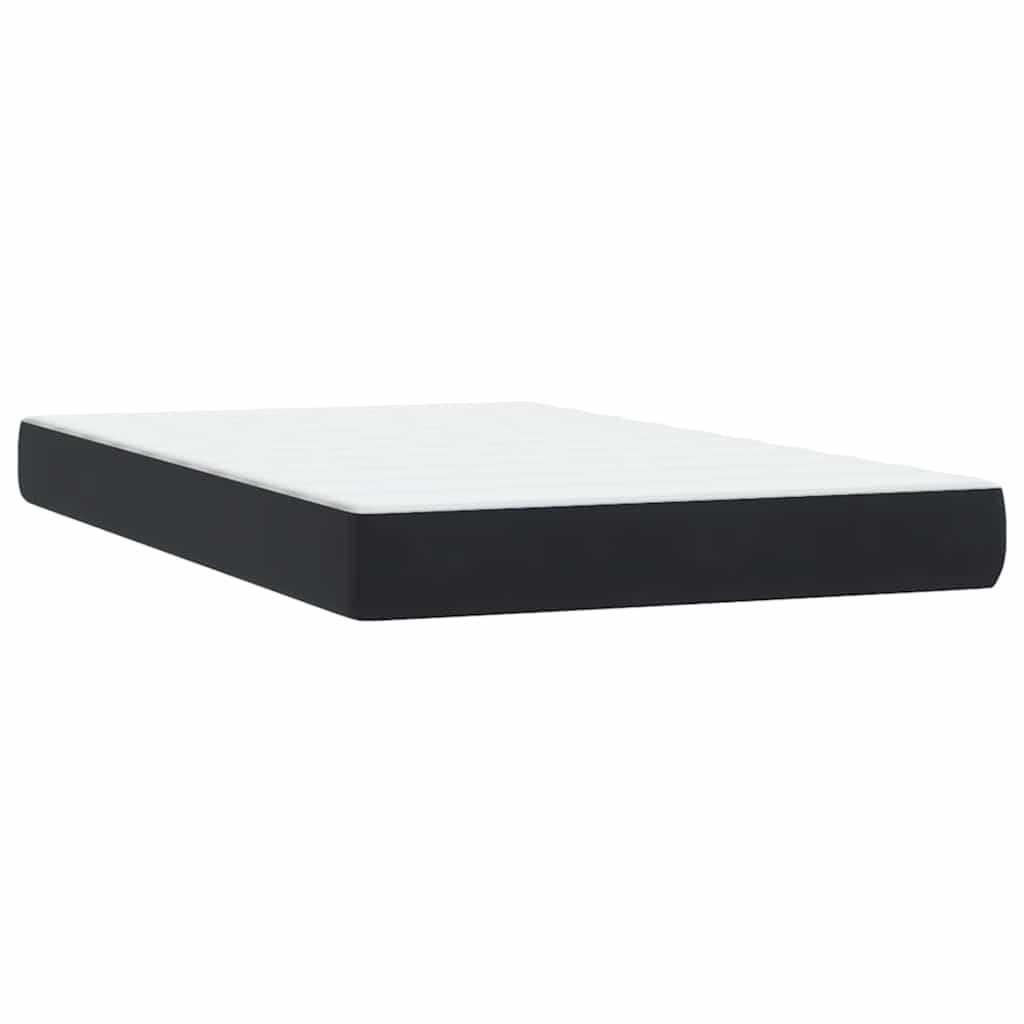 Boxspring met matras en LED fluweel zwart 120x220 cm