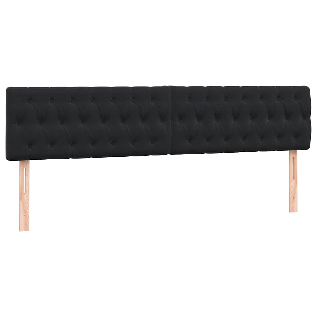 Boxspring met matras en LED fluweel zwart 200x210 cm