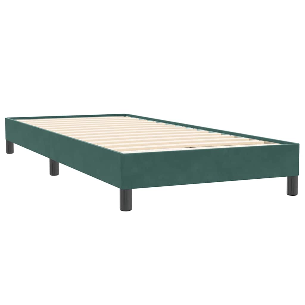 Boxspring met matras en LED fluweel donkergroen 80x220 cm is nu te koop bij PeponiXL, paradijselijk wonen!