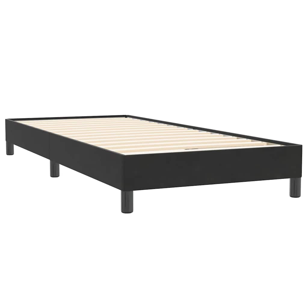 Boxspring met matras en LED fluweel zwart 100x220 cm